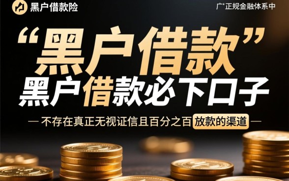 黑户借款必下口子是什么意思