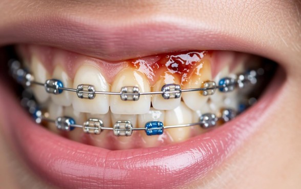 牙套下面磨的全是口子怎么办