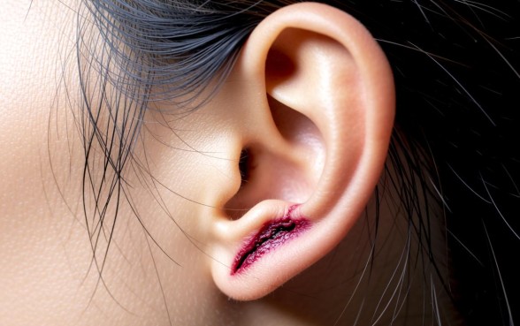 耳朵下边有口子像是割的怎么回事