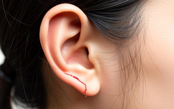 耳朵下边有口子像是割的怎么回事