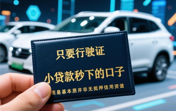 只要行驶证小贷款秒下的口子