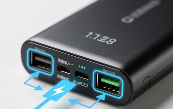 充电宝下面三个口子是干嘛的