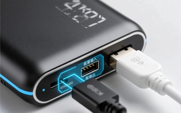 充电宝下面三个口子是干嘛的