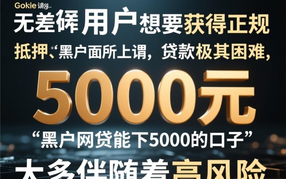 黑户网贷能下5000的口子