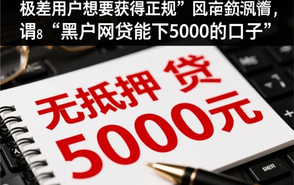 黑户网贷能下5000的口子