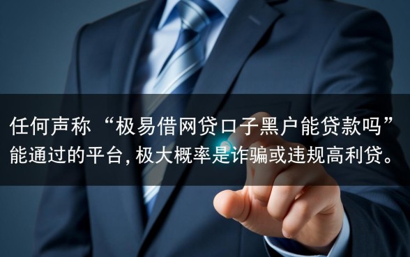 极易借网贷口子黑户能贷款吗