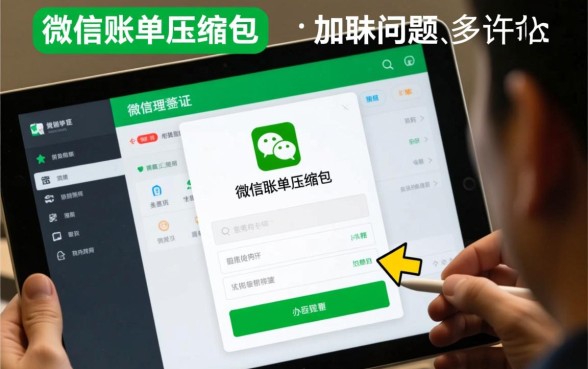 微信流水账单怎么导出解压码