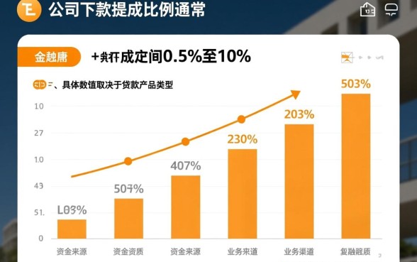 金融公司下款提成比例是多少