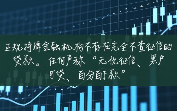 真的有完全不查征信的贷款吗