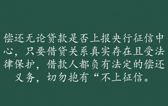 你我贷不上征信的欠款用还吗