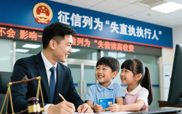 银行征信黑花了影响下一代吗