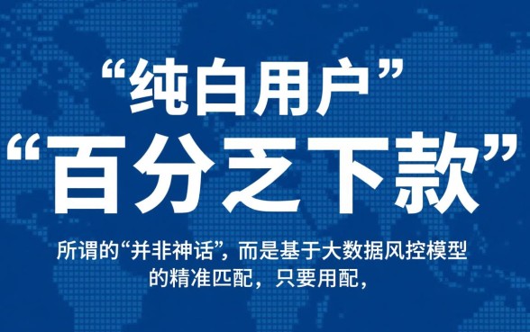 纯白用户百分百能下款的口子有哪些