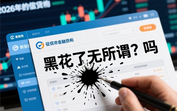 征信黑花了就黑花了无所谓吗