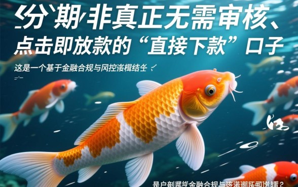 锦鲤分期是直接下款的口子吗