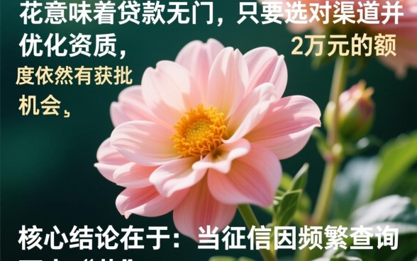征信花能下款2万的分期口子吗