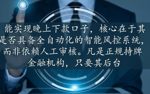 谁知道有哪些晚上下款的口子