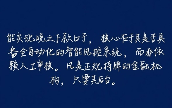 谁知道有哪些晚上下款的口子