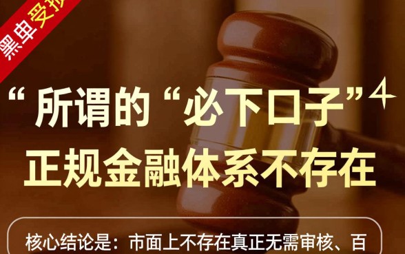 2026黑户贷款必下的口子有哪些