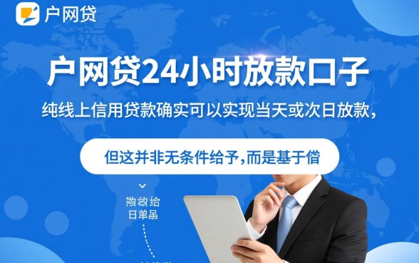 下户网贷24小时放款的口子是真的吗