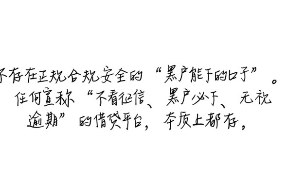 有没有现在黑户能下的口子呀