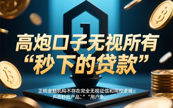 高炮口子无视所有秒下的贷款是真的吗