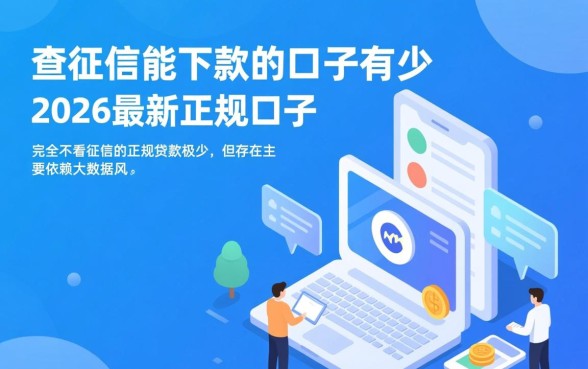 不查征信能下款的口子有哪些