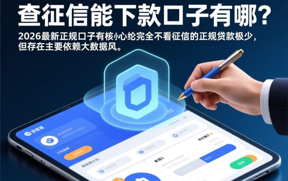 不查征信能下款的口子有哪些