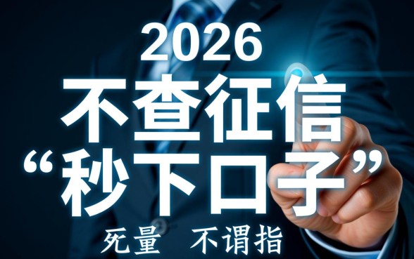 2026不查征信秒下的口子是真的吗