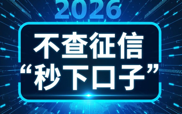 2026不查征信秒下的口子是真的吗