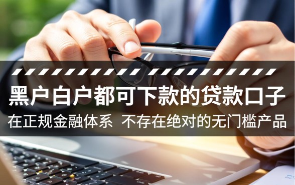 黑户白户都可下款的贷款口子
