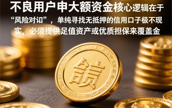 征信不好可以下款的大额口子有哪些