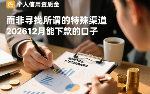 2026年12月能下款的口子有哪些