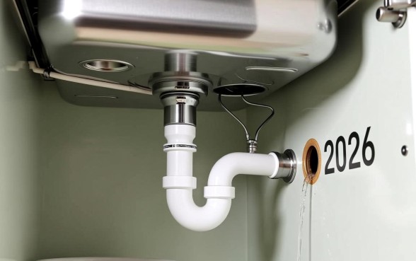 厨房水槽下水管旁边的小口子