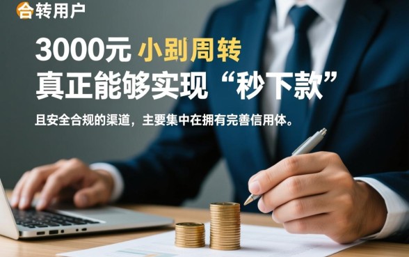 贷款3000马上下款的口子有哪些