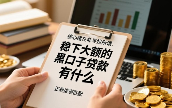 稳下大额的黑口子贷款有什么