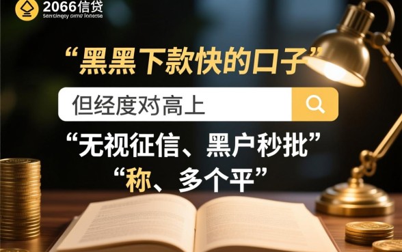 求黑户下款快的口子是真的吗