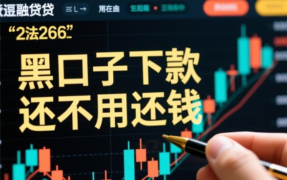 什么叫黑口子下款还不用还钱