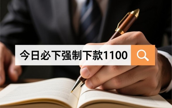 在今日必下强制下款1100