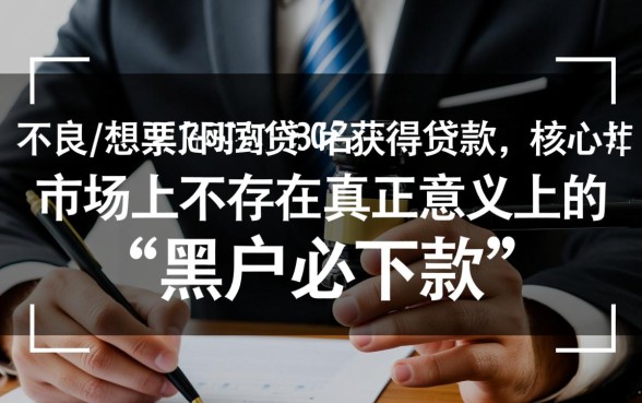 2026网贷黑户必下款口子是真的吗