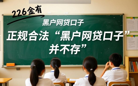 2026有没有黑户网贷口子
