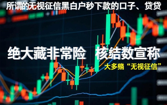 无视征信黑白户秒下款的口子是真的吗