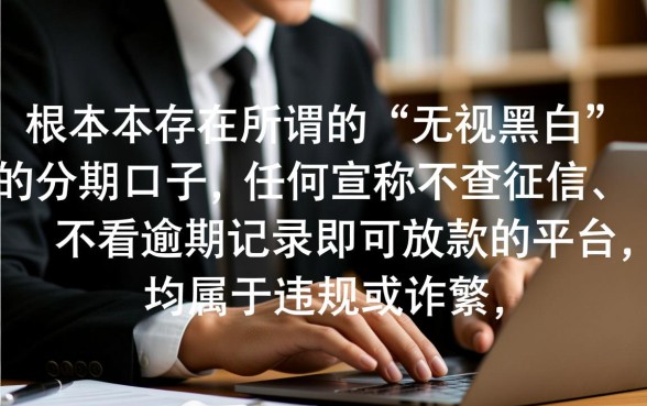 有没有无视黑白的分期的口子