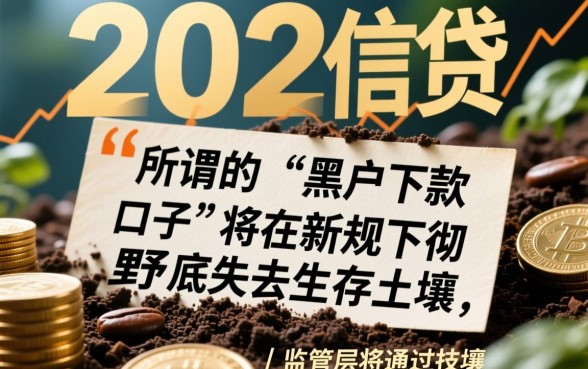 2026黑户下款口子新规定