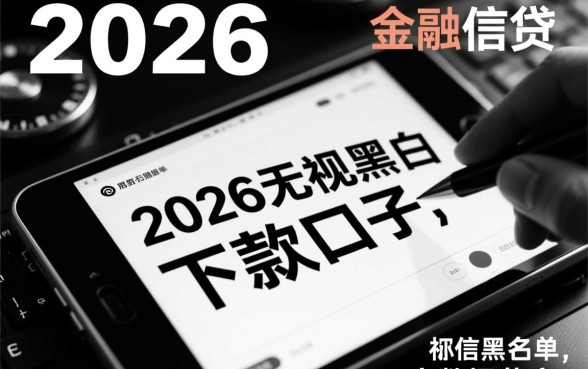 2026无视黑白的下款口子是真的吗