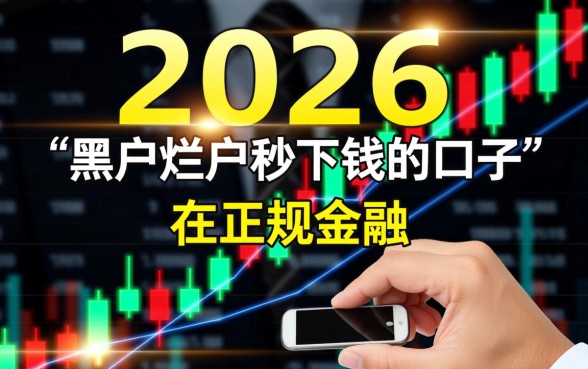 黑户烂户秒下钱的口子不存在吗