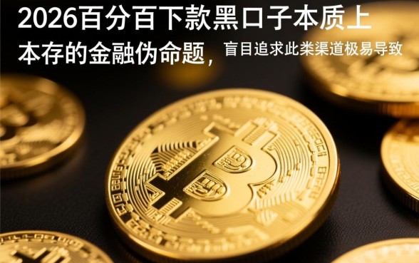 2026百分百下款的黑口子是真的吗