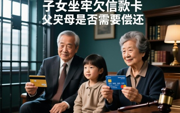 子女坐牢欠信用卡父母还吗