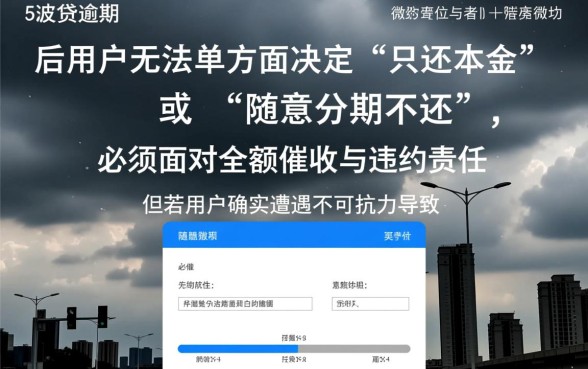 微粒贷逾期可以分期不还吗