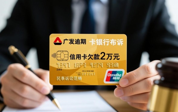 广发信用卡欠款2万起诉后怎么办