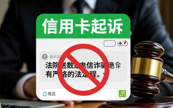 手机短信收到信用卡起诉书是真的吗